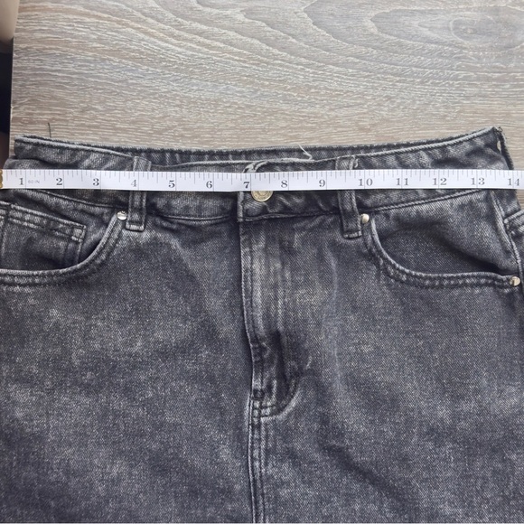 PacSun Acid Wash Distressed Mini Skirt Size 27 100% Cotton - Picture 6 of 7